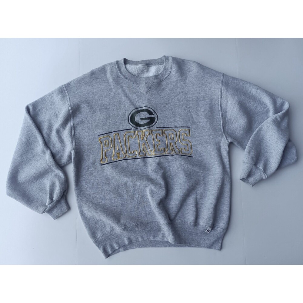 Vintage 90s Green Bay Packers Russell Athletic Sweatshirt XL Embroidered NFL